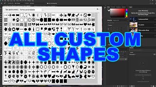 How to find all Custom shapes in Photoshop 2023 [upl. by Barta]