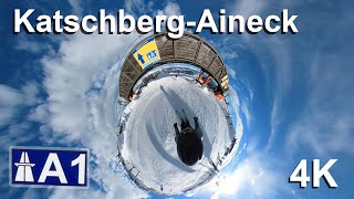 Ski area KatschbergAineck Austria  Longest ski run A1  4K video [upl. by Treb967]