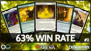 ⚪🟢 Selesnya Midrange 63 Win Rate part 2  MTG Arena  Explorer  BO3  Duskmourn [upl. by Pappas]