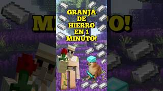 Granja de hierro para Minecraft bedrock 🤑 [upl. by Older]