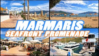 MARMARIS Seafront Promenade walking tour  Marmaris Turkey 4k [upl. by Anniala]