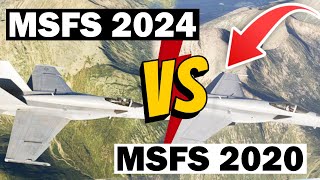 Microsoft Flight Simulator 2024 ALPHA vs 2020  Flight Model Weather amp GRAPHICS SO FAR [upl. by Bertsche773]