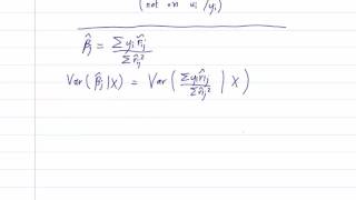 ECO375F  41  Multiple Linear Regression Conditional Variance [upl. by Nylknarf]