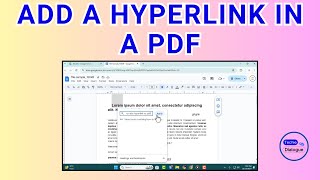 How to Add a Hyperlink in a PDF [upl. by Lamp]