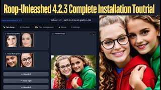 quotRoopUnleashed 423 NextGen Face Swap Tool with Realism amp New Features  Installation Guidequot [upl. by Yehudit46]