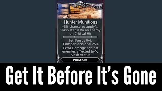 Hunter Munitions Is Broken Warframe [upl. by Ethbin]