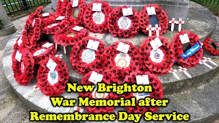 New Brighton War Memorial After Remembrance Day Service 2024 [upl. by Arahat]