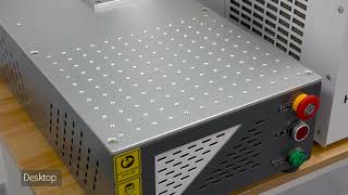 Height adjustable desktop UV laser marking machine [upl. by Ruthann]