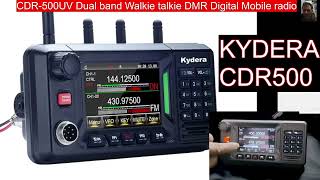 NEW  KYDERA CDR500UV Dual band DMR Digital Mobile radio GPS [upl. by Potter127]