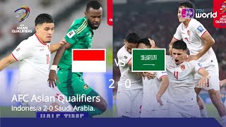 English Language HappeningNow  AFC Asian Qualifiers  Indonesia 20 Saudi Arabia [upl. by Pascha]