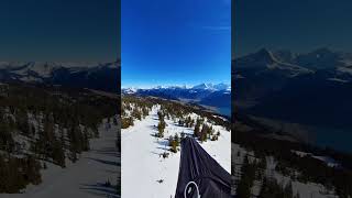 Soaring Over Snowy Peaks 🏔️  Winter Flight from Niederhorn Shorts [upl. by Cordeelia]