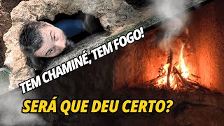 O PRIMEIRO FOGO NO ABRIGO SERÁ QUE A FUMAÇA SAIU PELA CHAMINÉ PT8 [upl. by Octavius]