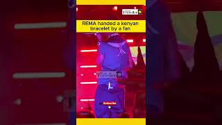 REMA handed a kenyan bracelet by a fan rutospeechtoday ruto rigathigachagua remaconcert rema [upl. by Siva36]