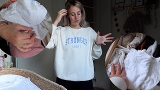 BABYKLEDING WEGDOEN amp ZO SLAAPT JE BABY EEN NACHT DOOR  Weekvlog 192 [upl. by Niwrad260]