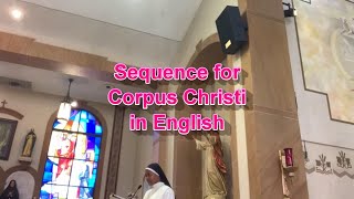 Sequence for Corpus Christi in English [upl. by Weston]