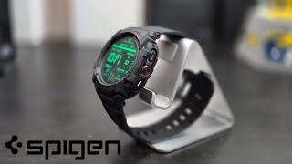 Samsung Galaxy Watch Ultra  Spigen Rugged Armor Pro Case Review [upl. by Sajovich]