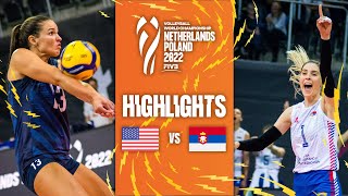 🇺🇸 USA vs 🇷🇸 SRB  Highlights Phase 1 Womens World Championship 2022 [upl. by Groeg557]