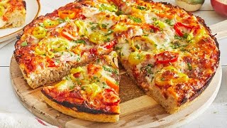 Pizza 🍕without Yeast Recipe👨‍🍳घर पर बिना यीस्ट के पिज़्ज़ा बनाये pizzalover [upl. by Nyrem]