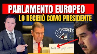 MADURO MOLESTO PORQUE PARLAMENTO EUROPEO RECIBIÓ COMO PRESIDENTE A EDMUNDO GONZÁLEZ [upl. by Gomez392]