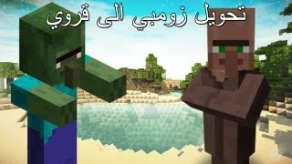 Minecraft  طريقة تحويل الزومبي إلى قروي [upl. by Roddie248]