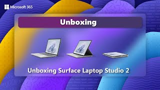 Unboxing the Surface Laptop Studio 2 [upl. by Ardnosak628]