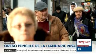 Cresc pensiile de la 1 ianuarie 2024 [upl. by Iglesias]