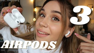 NEW AirPods 3 Unboxing and Comparison [upl. by Eekaz]