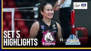 AKARI vs GALERIES TOWER  SET 5 GAME HIGHLIGHTS  2024 PVL REINFORCED CONFERENCE  AUGUST 10 2024 [upl. by Cinamod526]