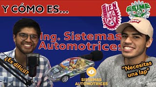 Y CÓMO ES la INGENIERIA en SISTEMAS AUTOMOTRICES ft Jaime Barrios [upl. by Adnawot]