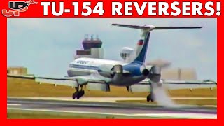 Tupolev 154 Reverses Power Before Touchdown [upl. by Sara-Ann]