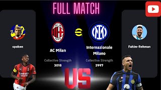 eFootball Full Match  efootball Match AC Milan vs Inter Milan  eFootball  efootball2025 [upl. by Zwiebel957]