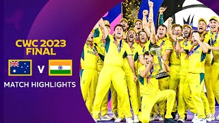 Cricket World Cup 2023 Final Australia v India  Match Highlights [upl. by Nimajeb]