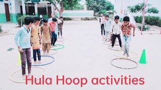 Hula hoop game active hulahoop exercises games [upl. by Eliath]