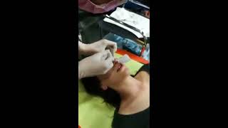 Nassalang procedure performed by Angie Luve Piercing at Poznan Tattoo Convention 2018 [upl. by Lishe78]