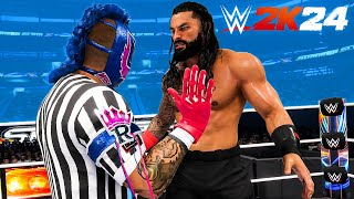 I Played Special Referee amp Casket Match in WWE 2K24 [upl. by Rooker]