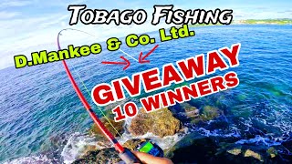 I Caught A King Fish Off The Rocks  GIVEAWAY  Trinidad and Tobago Fishing 🇹🇹 [upl. by Gemmell]