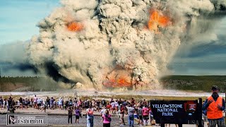 Horrible Today violent explosion Yellowstone hydrothermal threatens lives visitors in National Park [upl. by Crowns]