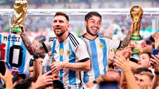 24 HORAS CON MESSI EN LA FINAL DEL MUNDIAL QATAR 2022 [upl. by Ahsilif]