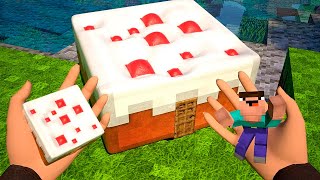 Realistic Cake Cooking  Minecraft Animation [upl. by Borszcz]