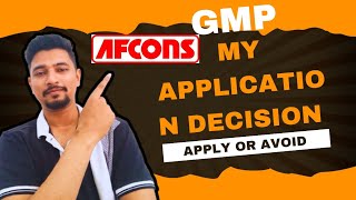 Afcons IPO Apply or Avoid  GMP  My decision on AFCONS [upl. by Gaston]