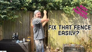 A Very cheap way to fix your fences at your HOUSES [upl. by Ainesey155]