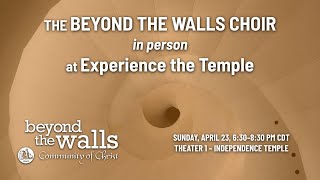 The Beyond the Walls Choir at the Temple short version [upl. by Nelrah]