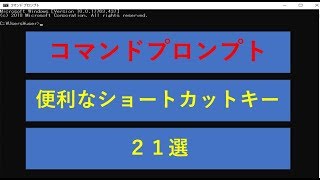 【コマンドプロンプト】よく使うショートカットキー21選 社会人必見★ [upl. by Finny]