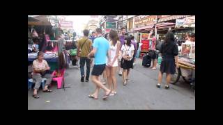 Khao San road  Afternoon Walk  Bangkok Thailand [upl. by Anuahsar696]