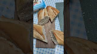 BAGUETTE BREAD snacks breakfast bread shortsvideo shorts [upl. by Samalla]