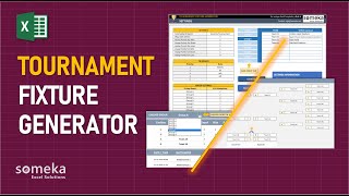 Tournament Fixture Generator  Standings Fixture Playoffs in Excel [upl. by Katha]