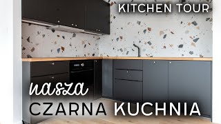 CZARNA kuchnia z IKEA 🖤 KITCHEN TOUR [upl. by Terrej786]