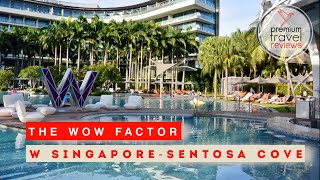 W Hotel Sentosa Singapore luxury 5star hotel on Sentosa  full tour [upl. by Schinica]