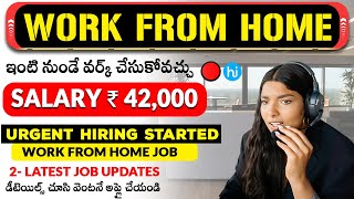 Permanent Work from Home jobs  5 Lakhs Package  Latest Jobs in Telugu 2024  SKASCHANNEL [upl. by Darton740]