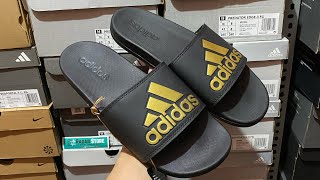 Sendal Adidas Adilette Comfort Black Gold GY1946 Original [upl. by Lipps]